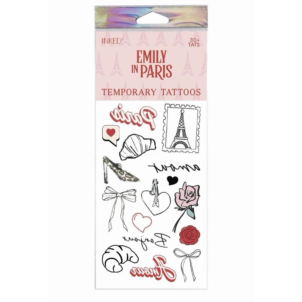 Inked by Dani Emily in Paris Mini Oui Temporary Tattoos – New